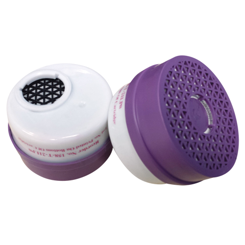 Cartouche pour respirateur, Combinaison cartouche et filtre contre les particules pour gaz/vapeurs, Gaz acide/Gaz de chlore/Filtre P100 Par Equipment