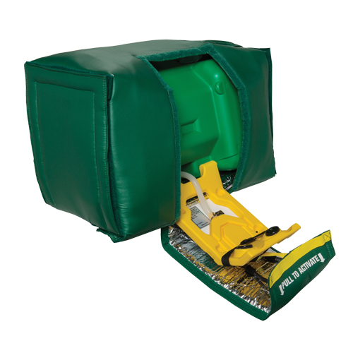 Tempered Portable Eyewash, Gravity-Fed, 9 gal. Capacity, Meets ANSI Z358.1 Par Equipment