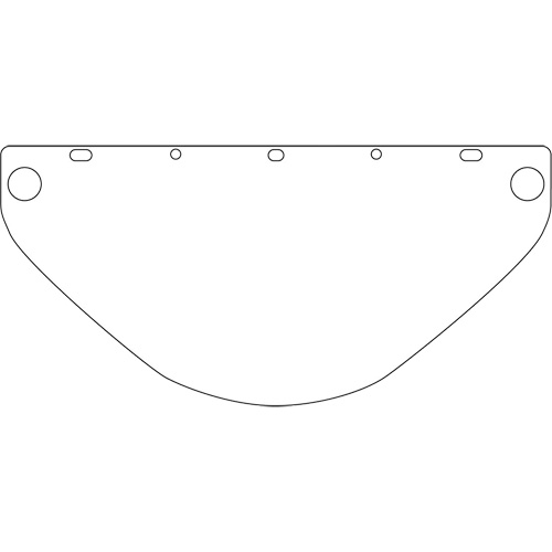 Dynamic Die Cut Faceshield Visor, PETG, Clear Tint Par Equipment