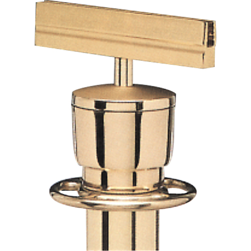 Sign Bracket for Portable Post, Polished Brass Par Equipment