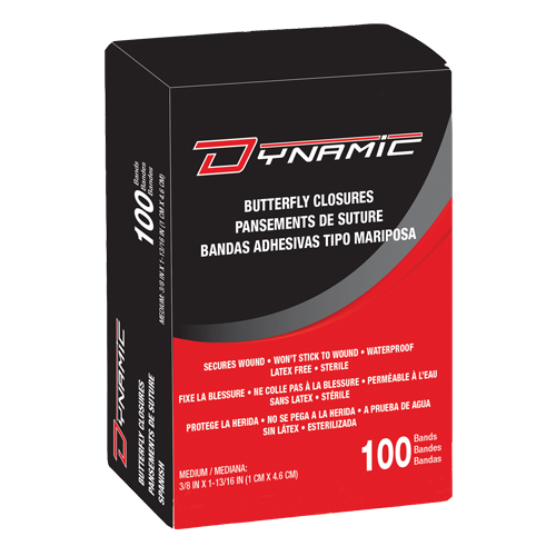 Dynamic Butterfly Closures, Skin Closure, Class 1 Par Equipment