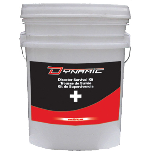 Trousse de premiers soins pour pr&eacute;paration aux situations d'urgence Dynamic, Dispositif m&eacute;dical Classe 1, Seau Par Equipment