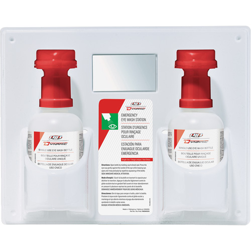 Douche oculaire &agrave; utilisation unique avec solution isotonique Dynamic, Double Par Equipment