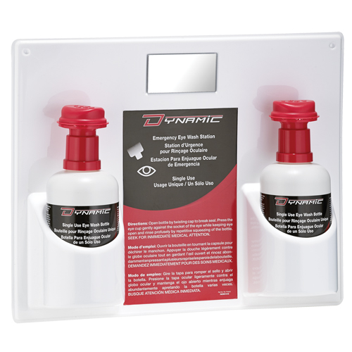 Dynamic Single-Use Eyewash Station with Isotonic Solution, Double Par Equipment