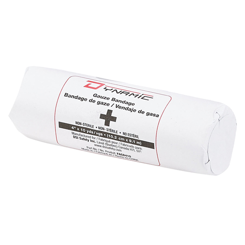 Bandages de gaze Dynamic, Rouleau, 30' lo x 4" la, Dispositif m&eacute;dical Classe 1 Par Equipment