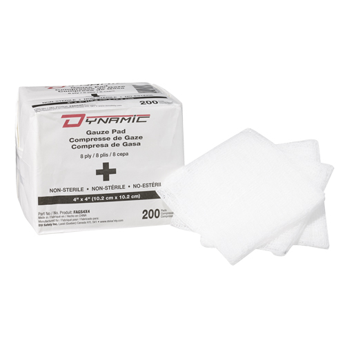 Dynamic Gauze Sponge, Pad, 4" L x 4" W, Medical Device Class 1 Par Equipment