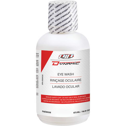 Solution pour douche oculaire Dynamic, 16 oz Par Equipment