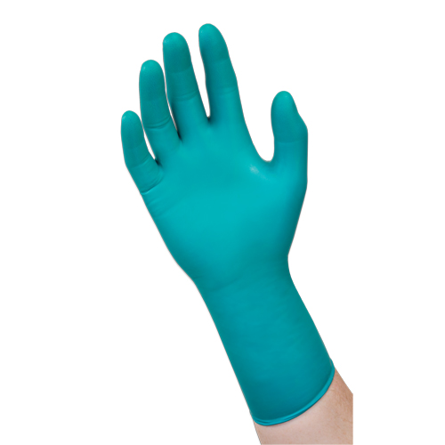 Gants jetables r&eacute;sistants aux produits chimiques 93-260, T-petit, N&eacute;opr&egrave;ne/Nitrile, 7,8 mils, Sans poudre, Vert Par Equipment