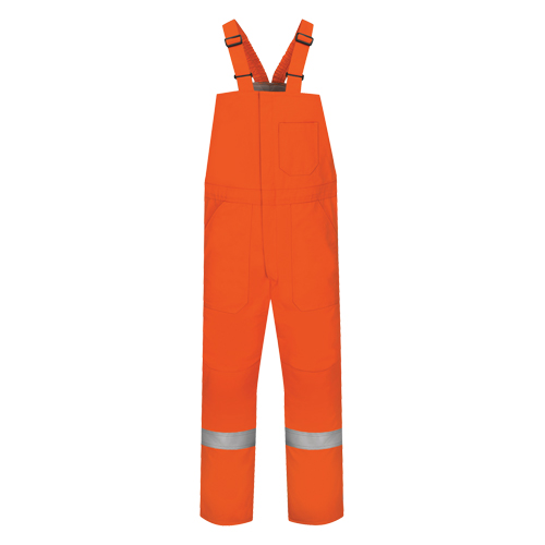 Excel FR&reg; Comfortouch&reg; Deluxe Bib Overalls, Small, Orange Par Equipment
