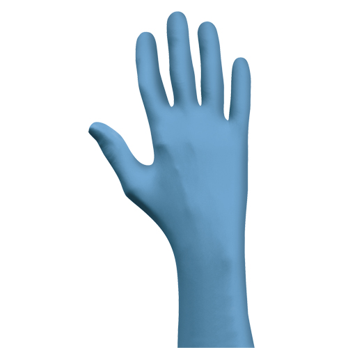 Gants N-Dex 7500PF, Moyen, Nitrile, 4 mils, Sans poudre, Bleu Par Equipment