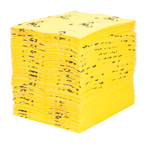 Premium Caution Pads, Universal, 15" x 18", 24.4 gal. Absorbancy Par Equipment