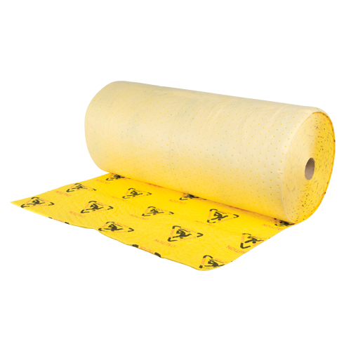 Premium Caution Rolls, Heavyweight, 150' L x 36" W, 57 gal. Absorbancy Par Equipment