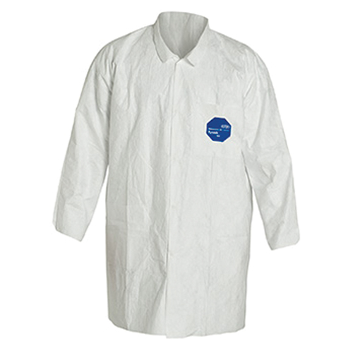 Lab Coat, Tyvek&reg; 400, White, 6X-Large Par Equipment