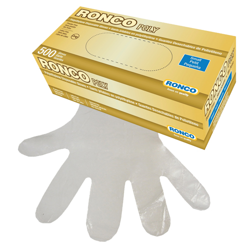 Disposable Glove, Small, Polyethylene, 1-mil, Powder-Free, Clear Par Equipment