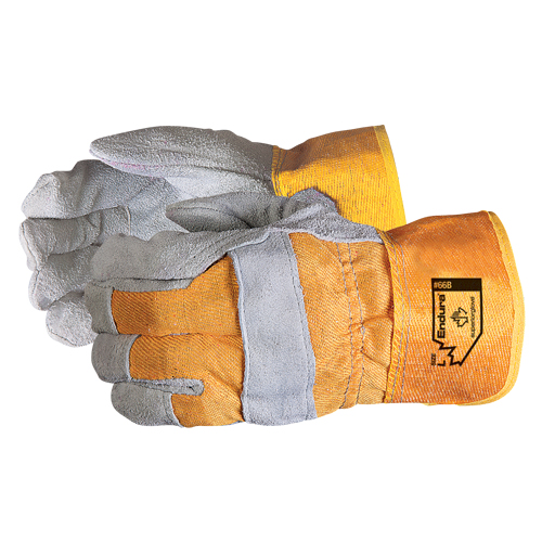 Endura&reg; Fitters Gloves, 2X-Large, Split Leather Palm, Cotton Inner Lining Par Equipment
