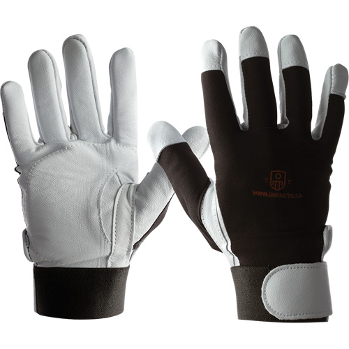 Gants IMPACTO AIRGEL, Taille Grand, Paume Cuir perl&eacute; Par Equipment