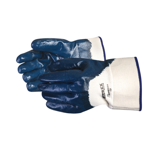 Gants &agrave; manchette enduits et robustes Chemstop, 8/Petit, R&ecirc;vetement Nitrile, Enveloppe en Jersey Par Equipment