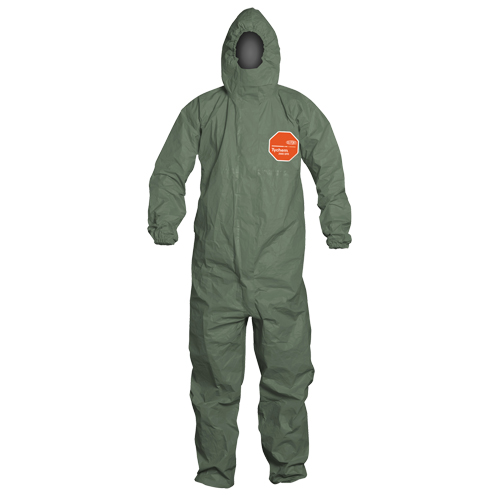 Tychem&reg; 2000 SFR Protective Coveralls, Small, Green Par Equipment