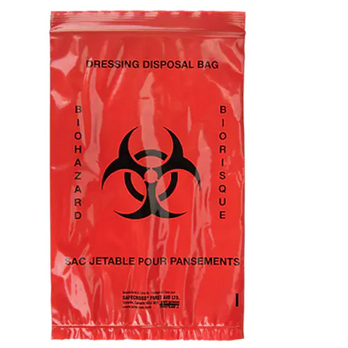 Dynamic Hazardous Waste Bags, Bio-Hazard, 9" L x 6" W, 2.0 mils Par Equipment