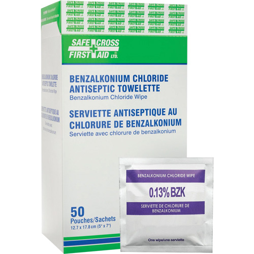 Lingettes antiseptiques au chlorure de benzalkonium, Serviette, Antiseptique Par Equipment