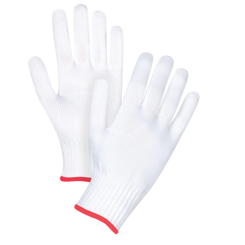 Seamless String Knit Gloves, Polyester, 10 Gauge, Small Par Equipment
