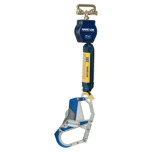 Cordage de s&eacute;curit&eacute; autor&eacute;tractable Nano-Lok, 6', Sangles, Stationnaire Par Equipment