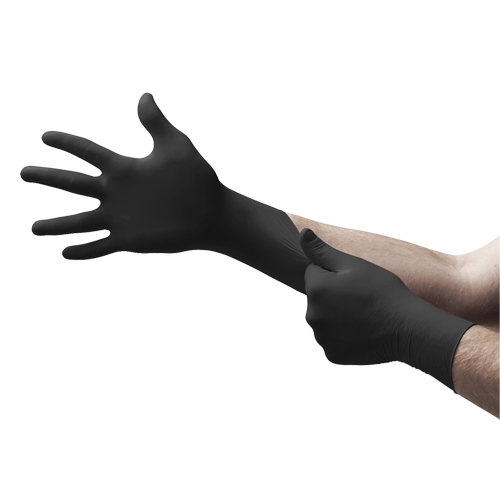 Gants Black Dragon Zero, T-petit, Nitrile, 4,5 mils, Sans poudre, Noir, Classe 2 Par Equipment