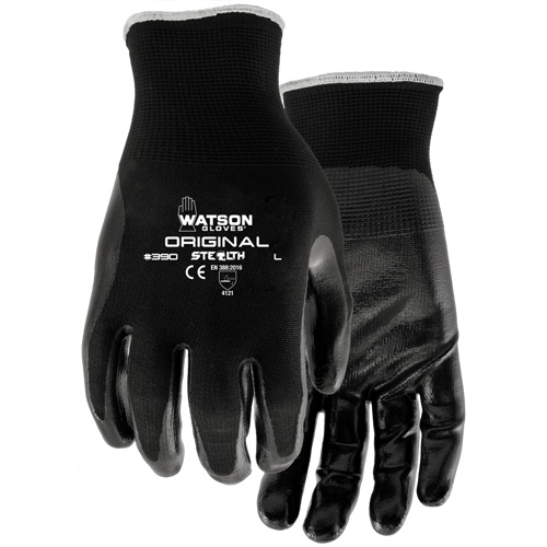 Gants enduits Stealth Original, 7/Petit, R&ecirc;vetement Nitrile, Calibre 13, Enveloppe en Nylon Par Equipment