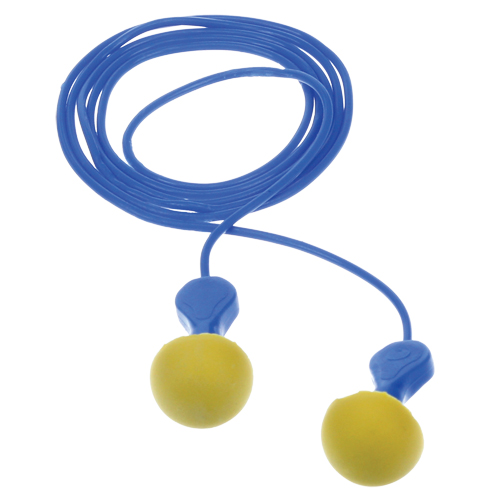 Bouchons d'oreilles d&eacute;tectables E-A-Rsoft Express Pod, Avec cordon, R&eacute;gulier, Vrac - Sachet coussin, NRR dB 23 Par Equipment
