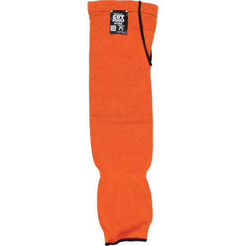 Manches Memphis avec trou pour le pouce, Kevlar, 18", ASTM ANSI niveau A5, Orange Par Equipment