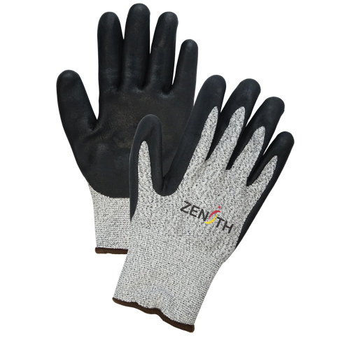 Gants &eacute;lastiques sans coutures r&eacute;sistants &agrave; la coupe pour temp&eacute;ratures froides, Taille Moyen/8, Calibre 13, Rev&ecirc;tement Mousse de nitrile, Enveloppe en PEHP, ASTM ANSI niveau A4 Par Equipment
