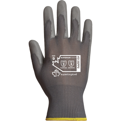 Gants tricot&eacute; Superior Touch, 8, R&ecirc;vetement Polyur&eacute;thane, Calibre 13, Enveloppe en Polyester Par Equipment
