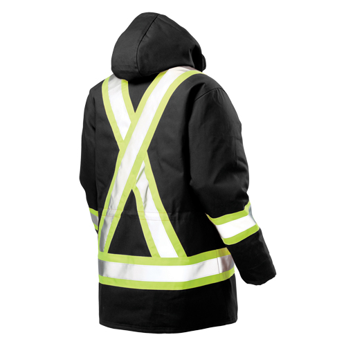 Safety Parka, Black, Large Par Equipment