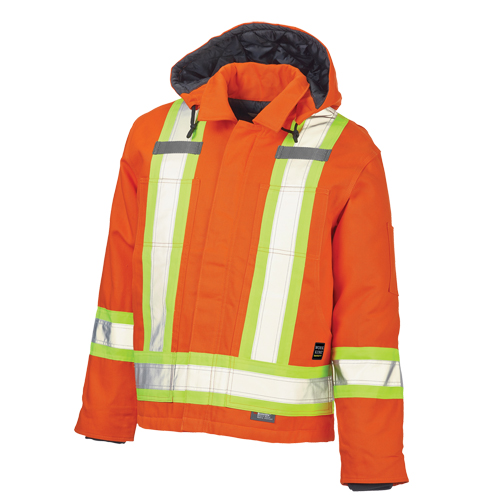Safety Jacket, High Visibility Orange, Large Par Equipment
