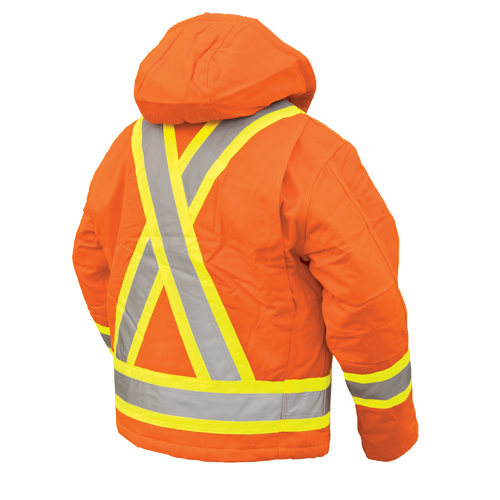 Safety Jacket, High Visibility Orange, Large Par Equipment