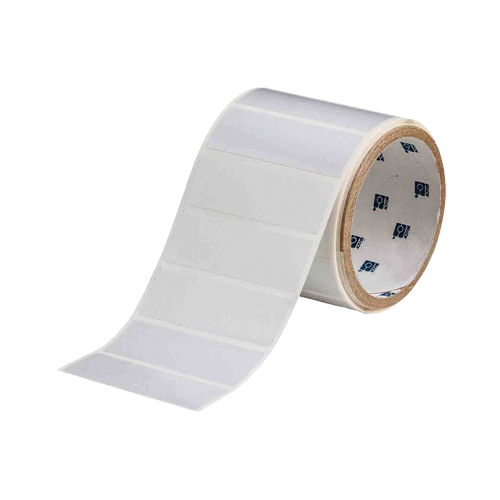&eacute;tiquettes imprimables ToughBond &agrave; transfert thermique, Polyester, 3" lo x 1" h, Blanc Par Equipment