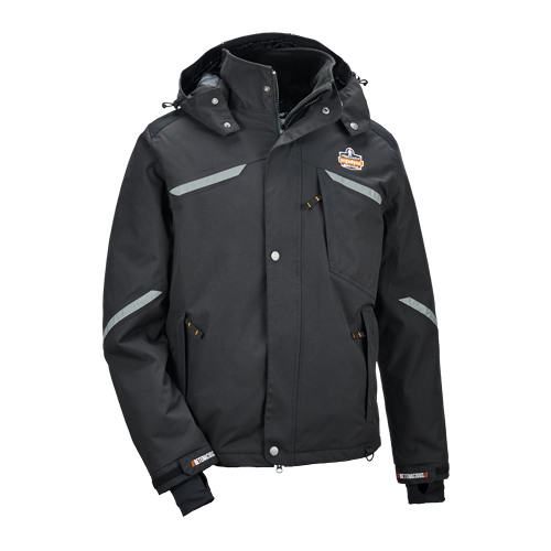 N-Ferno&reg; 6466 Thermal Jacket, Men's, Small, Black Par Equipment