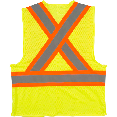 Veste de s&eacute;curit&eacute; pour la circulation, Jaune lime haute visibilit&eacute;, Moyen, Polyester Par Equipment