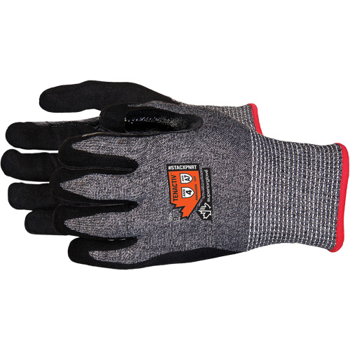 Composite-Knit Cut-Resistant Gloves, Size Small/7, 13 Gauge, Foam Nitrile Coated, Stainless Steel/HPPE/TenActiv Shell, ASTM ANSI Level A7 Par Equipment