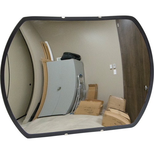 Roundtangular Convex Mirror with Bracket, 12" H x 18" W, Indoor/Outdoor Par Equipment