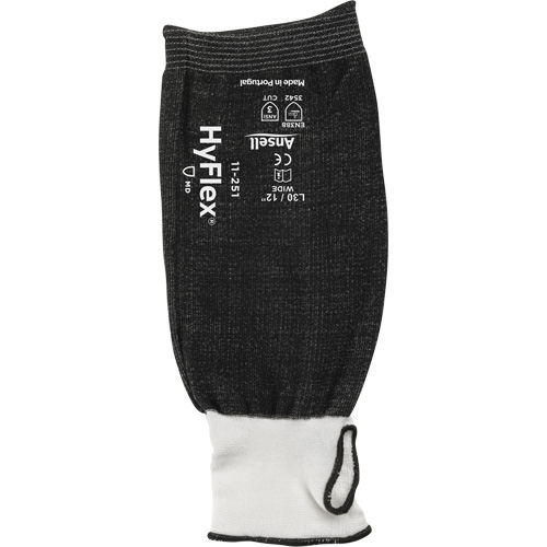 Manche r&eacute;sistant aux coupures HyFlex, PEHP, 12", ANSI/ISEA 105 niveau 3, Noir Par Equipment