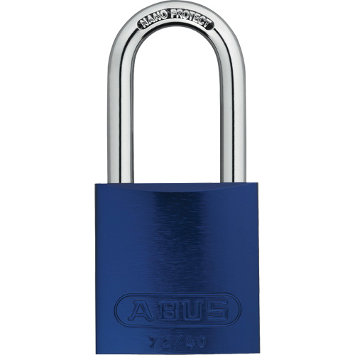 Safety Padlocks, Blue, Keyed Alike, Aluminum, 1-1/2" Width Par Equipment