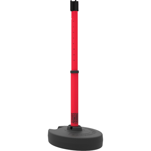 PLUS Barrier Post Set Receiver, 42" High, Red Par Equipment