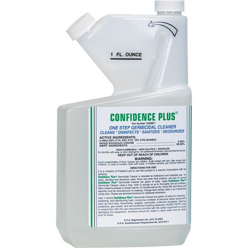 Nettoyant germicide pour respirateur Confidence Plus, Liquide Par Equipment
