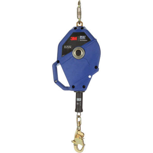 Smart Lock Self-Retracting Lifeline, 50', Galvanized Steel, Swivel Par Equipment