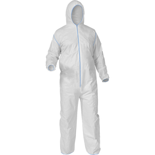 Protective Coveralls, Medium, White, Microporous Par Equipment