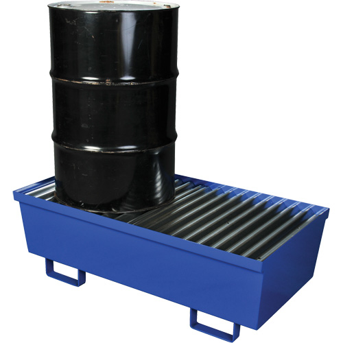 Steel Spill Containment Pallet, 74 US gal. Spill Capacity, 27" x 51.25" x 13" Par Equipment