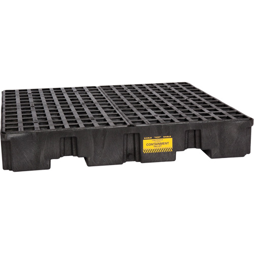 Spill Containment Pallet, 66 US gal. Spill Capacity, 51.5" x 51.5" x 8" Par Equipment