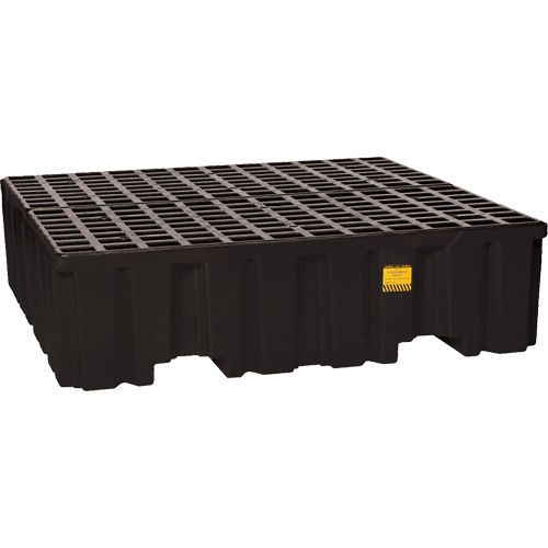 Palette de confinement des d&eacute;versements, Capacit&eacute; de d&eacute;versement 132 gal. US, 51" x 52,5" x 13,75" Par Equipment