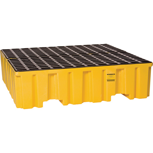 Palette de confinement des d&eacute;versements, Capacit&eacute; de d&eacute;versement 132 gal. US, 51" x 52,5" x 13,75" Par Equipment